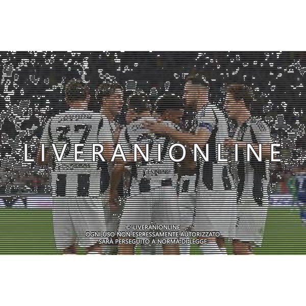 Torino 19.08.2024 Allianz Stadium @Manuela Viganti /Ag. Aldo Liverani sas Juventus vs Como Campionato Calcio Serie A Enilive 2024/2025 1a giornata Nella foto: esultanza juventus dopo il gol di andrea cambiaso