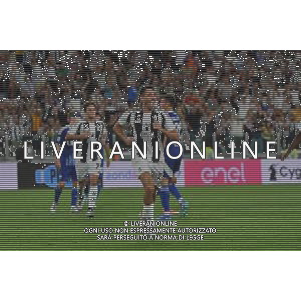 Torino 19.08.2024 Allianz Stadium @Manuela Viganti /Ag. Aldo Liverani sas Juventus vs Como Campionato Calcio Serie A Enilive 2024/2025 1a giornata Nella foto: esultanza andrea cambiaso dopo il gol