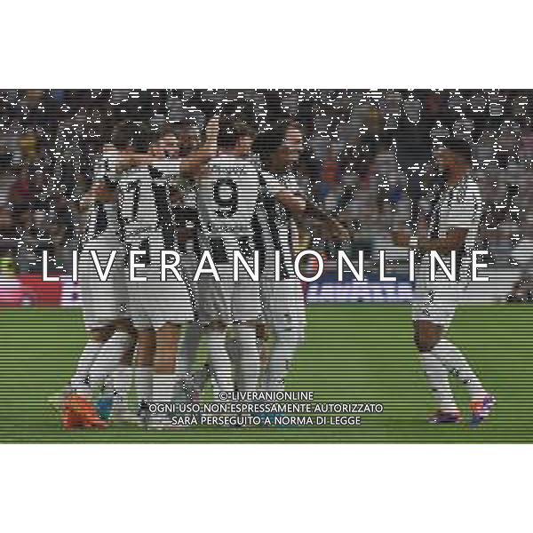 Torino 19.08.2024 Allianz Stadium @Manuela Viganti /Ag. Aldo Liverani sas Juventus vs Como Campionato Calcio Serie A Enilive 2024/2025 1a giornata Nella foto: esultanza juventus prima che il var annullasse il gol di dusan vlahovic
