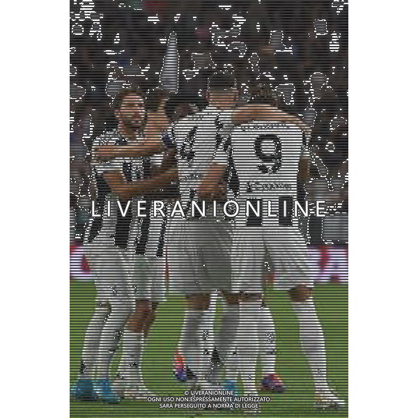 Torino 19.08.2024 Allianz Stadium @Manuela Viganti /Ag. Aldo Liverani sas Juventus vs Como Campionato Calcio Serie A Enilive 2024/2025 1a giornata Nella foto: esultanza juventus prima che il var annullasse il gol di dusan vlahovic