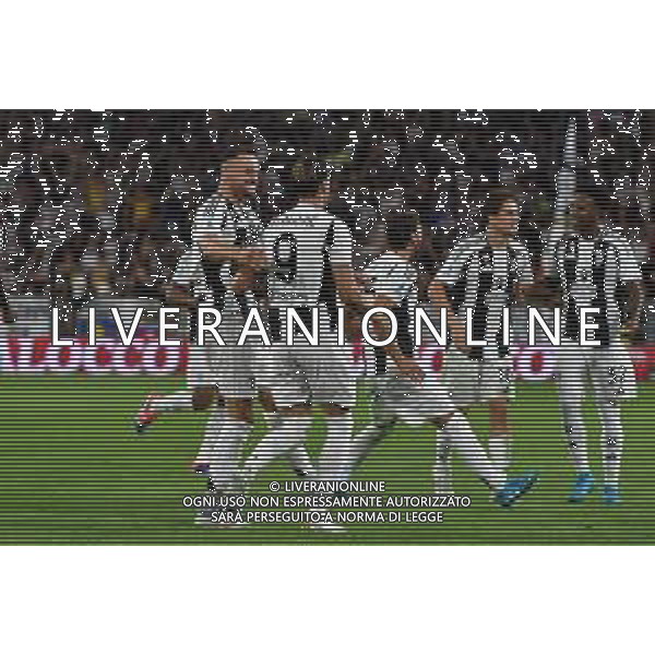 Torino 19.08.2024 Allianz Stadium @Manuela Viganti /Ag. Aldo Liverani sas Juventus vs Como Campionato Calcio Serie A Enilive 2024/2025 1a giornata Nella foto: esultanza juventus prima che il var annullasse il gol di dusan vlahovic