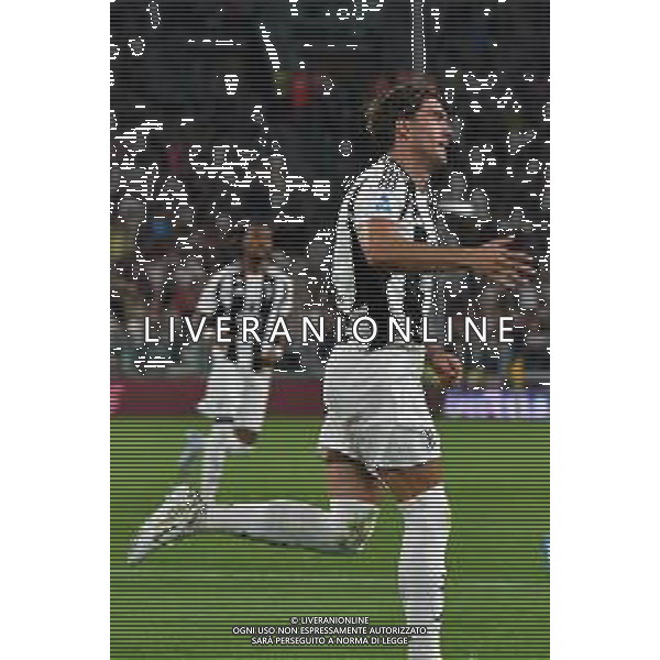 Torino 19.08.2024 Allianz Stadium @Manuela Viganti /Ag. Aldo Liverani sas Juventus vs Como Campionato Calcio Serie A Enilive 2024/2025 1a giornata Nella foto: esultanza dusan vlahovic prima che il var annullasse il gol