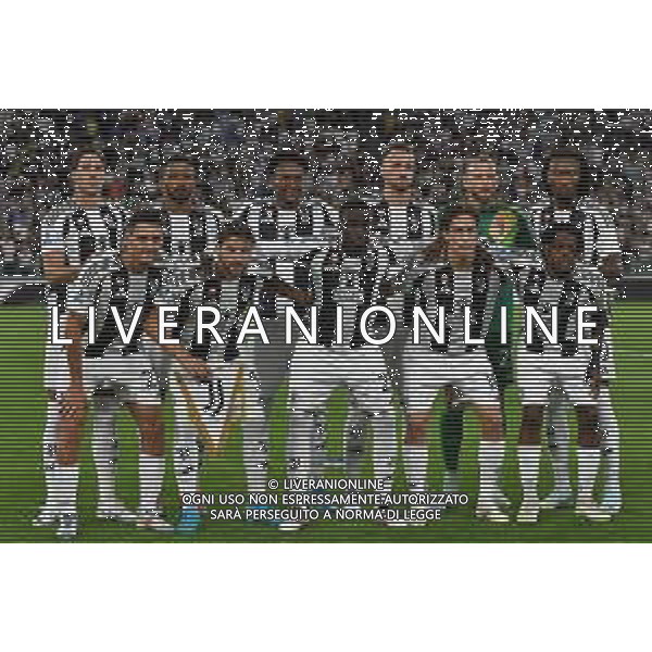 Torino 19.08.2024 Allianz Stadium @Manuela Viganti /Ag. Aldo Liverani sas Juventus vs Como Campionato Calcio Serie A Enilive 2024/2025 1a giornata Nella foto: la formazione della juventus da sx verso dx: dusan vlahovic, gleison bremer, juan cabal, federico gatti, michele di gregorio, khephren thuram, andrea cambiaso, manuel locatelli, timothy weah, kenan yildiz, samuel mbangula