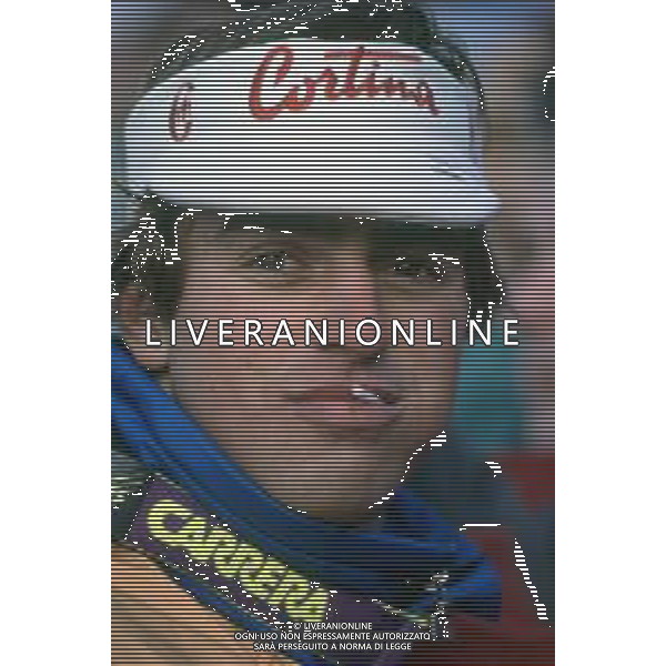 DIAP-RETROSPETTIVA CHRISTIAN GHEDINA SCIATORE NELLA FOTO CHRISTIAN GHEDINA NELL\'ANNO 1992 FOTO CONTROLUCE-AG ALDO LIVERANI SAS