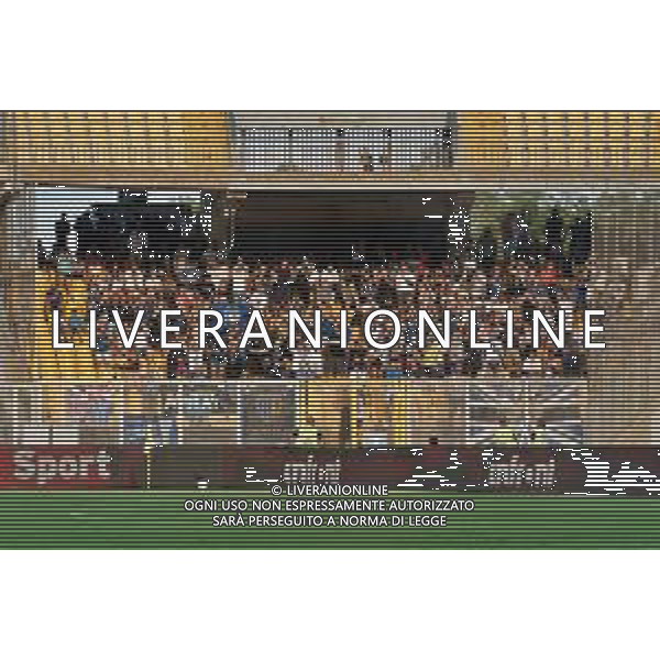 TVEM August 19, 2024 Lecce, Italy - US Lecce vs Atalanta - Italian soccer serie A 2024/25 - Via Del Mare Stadium. In the pic by Emmanuele Mastrodonato/agenzia Aldo Liverani sas: Supporters of Atalanta