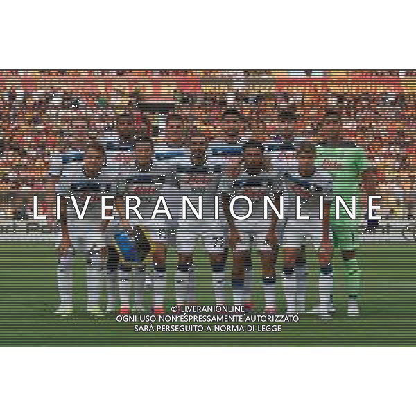 TVEM August 19, 2024 Lecce, Italy - US Lecce vs Atalanta - Italian soccer serie A 2024/25 - Via Del Mare Stadium. In the pic by Emmanuele Mastrodonato/agenzia Aldo Liverani sas: Atalanta team line up