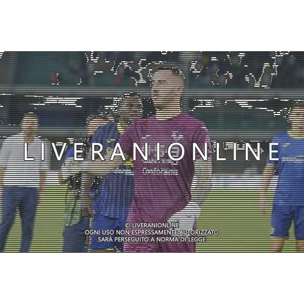 Lorenzo Montipo\' of Hellas Verona FC during Hellas Verona FC vs SSC Napoli, 1° Serie A EniLive 2024-25 game at Marcantonio Bentegodi Stadium in Verona (VR), Italy, on August 18, 2024. (Photo by Davide Casentini)/AGENZIA ALDO LIVERANI SAS