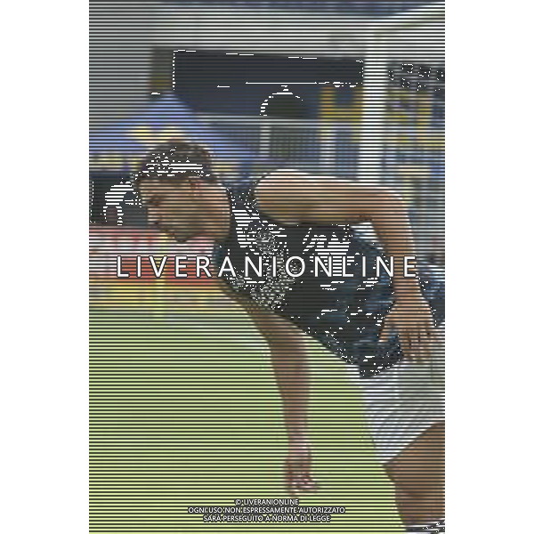 Giovanni Simeone of SSC Napoli during Hellas Verona FC vs SSC Napoli, 1° Serie A EniLive 2024-25 game at Marcantonio Bentegodi Stadium in Verona (VR), Italy, on August 18, 2024. (Photo by Davide Casentini)/AGENZIA ALDO LIVERANI SAS
