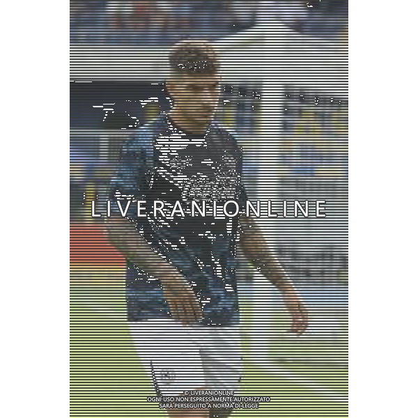 Giovanni Di Lorenzo of SSC Napoli during training pre Hellas Verona FC vs SSC Napoli, 1° Serie A EniLive 2024-25 game at Marcantonio Bentegodi Stadium in Verona (VR), Italy, on August 18, 2024. (Photo by Davide Casentini)/AGENZIA ALDO LIVERANI SAS