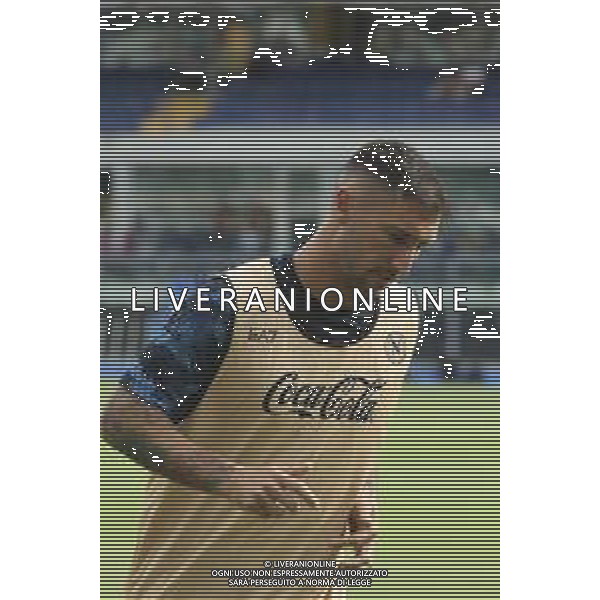 Matteo Politano of SSC Napoli during training pre Hellas Verona FC vs SSC Napoli, 1° Serie A EniLive 2024-25 game at Marcantonio Bentegodi Stadium in Verona (VR), Italy, on August 18, 2024. (Photo by Davide Casentini)/AGENZIA ALDO LIVERANI SAS