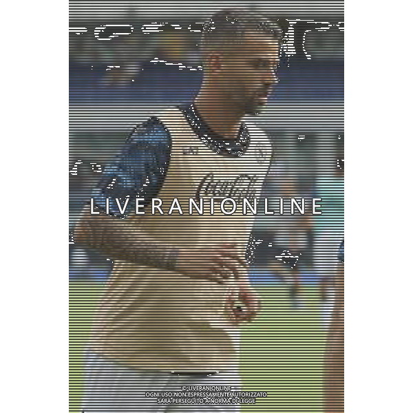 Leonardo Spinazzola of SSC Napoli during training pre Hellas Verona FC vs SSC Napoli, 1° Serie A EniLive 2024-25 game at Marcantonio Bentegodi Stadium in Verona (VR), Italy, on August 18, 2024. (Photo by Davide Casentini)/AGENZIA ALDO LIVERANI SAS