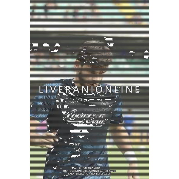 Khvicha Kvaratskhelia of SSC Napoli during training pre Hellas Verona FC vs SSC Napoli, 1° Serie A EniLive 2024-25 game at Marcantonio Bentegodi Stadium in Verona (VR), Italy, on August 18, 2024. (Photo by Davide Casentini)/AGENZIA ALDO LIVERANI SAS