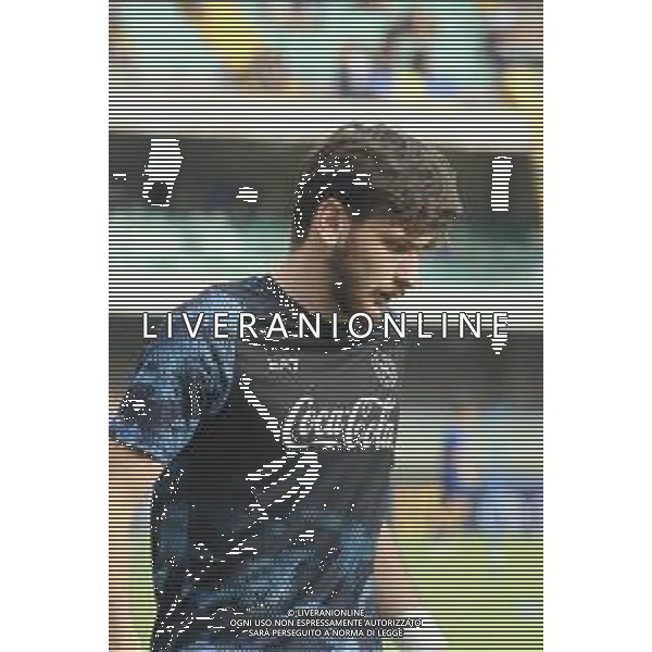 Khvicha Kvaratskhelia of SSC Napoli during training pre Hellas Verona FC vs SSC Napoli, 1° Serie A EniLive 2024-25 game at Marcantonio Bentegodi Stadium in Verona (VR), Italy, on August 18, 2024. (Photo by Davide Casentini)/AGENZIA ALDO LIVERANI SAS