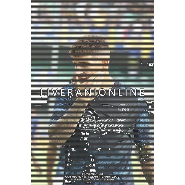 Giovanni Di Lorenzo of SSC Napoli during training pre Hellas Verona FC vs SSC Napoli, 1° Serie A EniLive 2024-25 game at Marcantonio Bentegodi Stadium in Verona (VR), Italy, on August 18, 2024. (Photo by Davide Casentini)/AGENZIA ALDO LIVERANI SAS