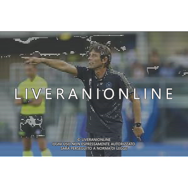Antonio Conte Head Coach of SSC Napoli gestures during Hellas Verona FC vs SSC Napoli, 1° Serie A EniLive 2024-25 game at Marcantonio Bentegodi Stadium in Verona (VR), Italy, on August 18, 2024. (Photo by Davide Casentini)/AGENZIA ALDO LIVERANI SAS