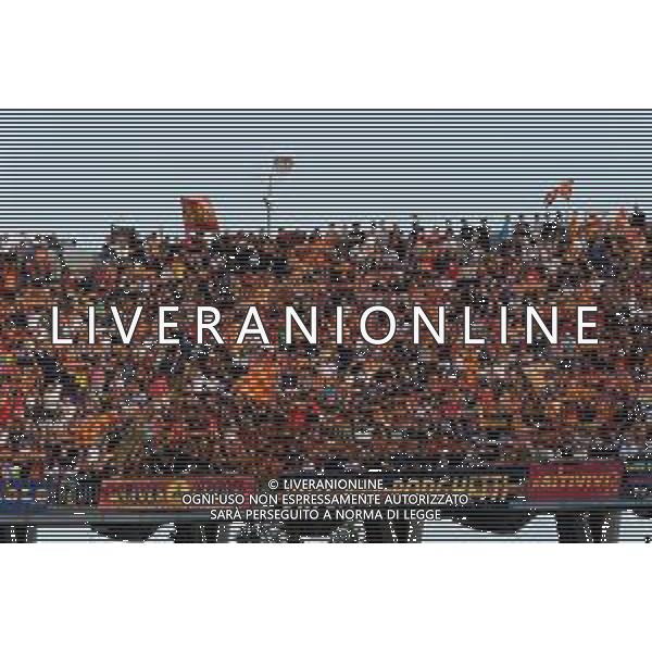 TVEM August 19, 2024 Lecce, Italy - US Lecce vs Atalanta - Italian soccer serie A 2024/25 - Via Del Mare Stadium. In the pic by Emmanuele Mastrodonato /AGENZIA ALDO LIVERANI SAS: Supporters of US Lecce /AGENZIA ALDO LIVERANI SAS