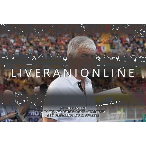 TVEM August 19, 2024 Lecce, Italy - US Lecce vs Atalanta - Italian soccer serie A 2024/25 - Via Del Mare Stadium. In the pic by Emmanuele Mastrodonato /AGENZIA ALDO LIVERANI SAS: coach Gian Piero Gasperini of Atalanta /AGENZIA ALDO LIVERANI SAS