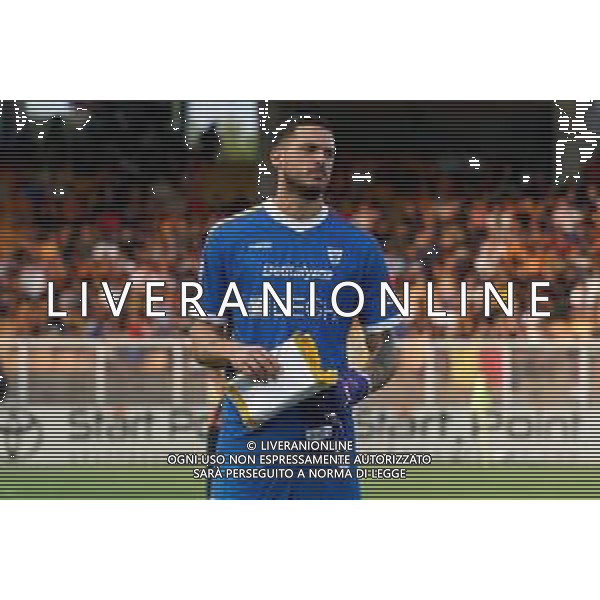 TVEM August 19, 2024 Lecce, Italy - US Lecce vs Atalanta - Italian soccer serie A 2024/25 - Via Del Mare Stadium. In the pic by Emmanuele Mastrodonato /AGENZIA ALDO LIVERANI SAS: Wladimiro Falcone of US Lecce /AGENZIA ALDO LIVERANI SAS