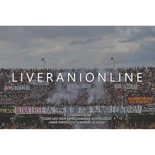 TVEM August 19, 2024 Lecce, Italy - US Lecce vs Atalanta - Italian soccer serie A 2024/25 - Via Del Mare Stadium. In the pic by Emmanuele Mastrodonato /AGENZIA ALDO LIVERANI SAS: Supporters of US Lecce /AGENZIA ALDO LIVERANI SAS
