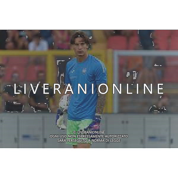 TVEM August 19, 2024 Lecce, Italy - US Lecce vs Atalanta - Italian soccer serie A 2024/25 - Via Del Mare Stadium. In the pic by Emmanuele Mastrodonato /AGENZIA ALDO LIVERANI SAS: Marco Carnesecchi of Atalanta /AGENZIA ALDO LIVERANI SAS