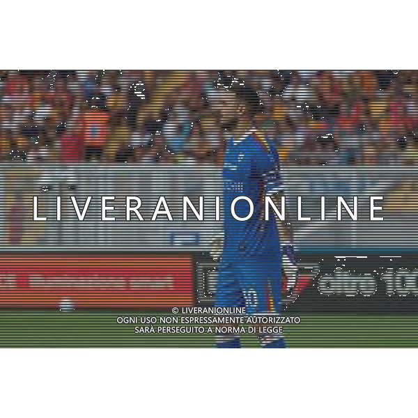TVEM August 19, 2024 Lecce, Italy - US Lecce vs Atalanta - Italian soccer serie A 2024/25 - Via Del Mare Stadium. In the pic by Emmanuele Mastrodonato /AGENZIA ALDO LIVERANI SAS: Wladimiro Falcone of US Lecce /AGENZIA ALDO LIVERANI SAS