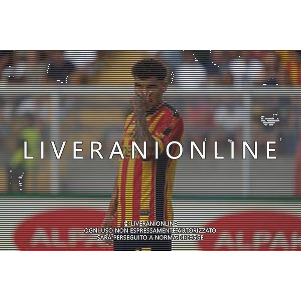 TVEM August 19, 2024 Lecce, Italy - US Lecce vs Atalanta - Italian soccer serie A 2024/25 - Via Del Mare Stadium. In the pic by Emmanuele Mastrodonato /AGENZIA ALDO LIVERANI SAS: Valentin Gendrey of US Lecce /AGENZIA ALDO LIVERANI SAS
