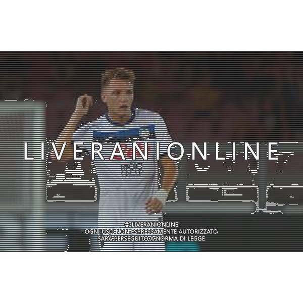 TVEM August 19, 2024 Lecce, Italy - US Lecce vs Atalanta - Italian soccer serie A 2024/25 - Via Del Mare Stadium. In the pic by Emmanuele Mastrodonato /AGENZIA ALDO LIVERANI SAS: Mateo Retegui of Atalanta /AGENZIA ALDO LIVERANI SAS
