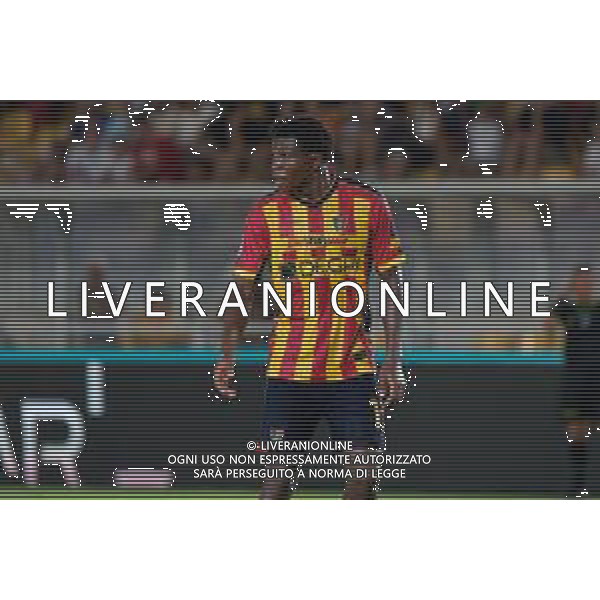 TVEM August 19, 2024 Lecce, Italy - US Lecce vs Atalanta - Italian soccer serie A 2024/25 - Via Del Mare Stadium. In the pic by Emmanuele Mastrodonato /AGENZIA ALDO LIVERANI SAS: Patrick Dorgu of US Lecce /AGENZIA ALDO LIVERANI SAS