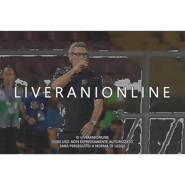 TVEM August 19, 2024 Lecce, Italy - US Lecce vs Atalanta - Italian soccer serie A 2024/25 - Via Del Mare Stadium. In the pic by Emmanuele Mastrodonato /AGENZIA ALDO LIVERANI SAS: coach Luca Gotti of US Lecce /AGENZIA ALDO LIVERANI SAS