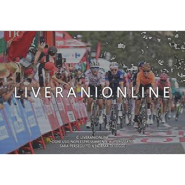 22-08-2024 Vuelta A Espana; Tappa 06 Jerez De La Frontera - Yunquera; 2024, Uae Team Emirates; 2024, Groupama - Fdj; Del Toro, Romero Isaac; Gaudu, David; Yunquera; ©SIROTTI/AGENZIA ALDO LIVERANI SAS
