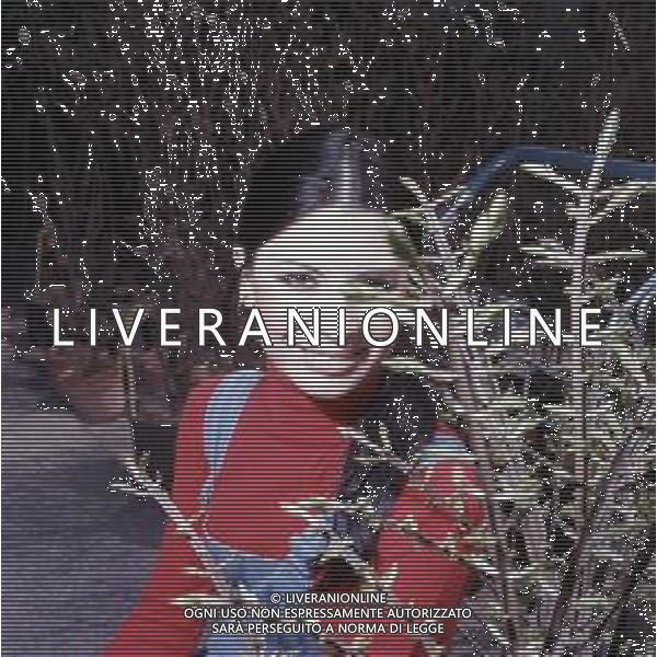 COL- RETROSPETTIVA ROSANNA FRATELLO CANTANTE E ATTRICE ITALIANA NELLA FOTO ROSANNA FRATELLO A GALLARATE ALLA SERRA IDEA VERDE NELL\'ANNO 1972 AG ALDO LIVERANI SAS