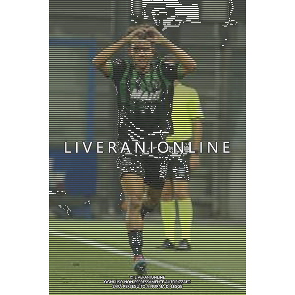 Janis Antiste of US Sassuolo celebrates after scoring during US Sassuolo Calcio vs Cesena FC, 2° Serie B BKT 2024-25 game at Mapei stadium - Città del Tricolore in Reggio Emilia (RE), Italy, on August 24, 2024. (Photo by Davide Casentini)/AGENZIA ALDO LIVERANI SAS