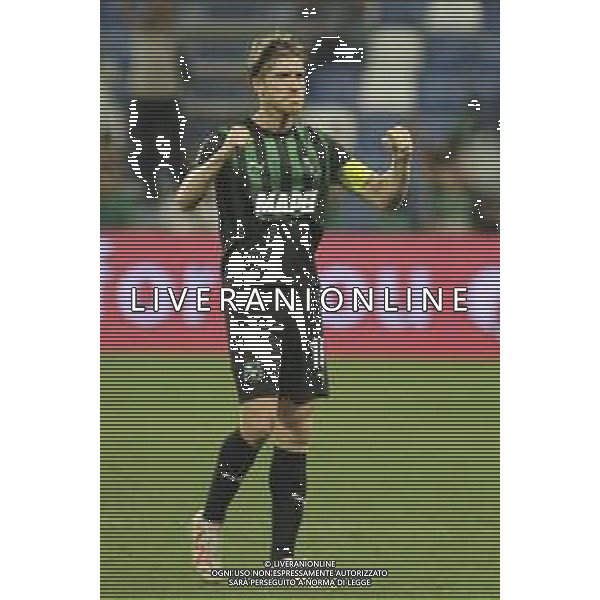 Filippo Romagna of US Sassuolo celebrate the victory at the end of US Sassuolo Calcio vs Cesena FC, 2° Serie B BKT 2024-25 game at Mapei stadium - Città del Tricolore in Reggio Emilia (RE), Italy, on August 24, 2024. (Photo by Davide Casentini)/AGENZIA ALDO LIVERANI SAS