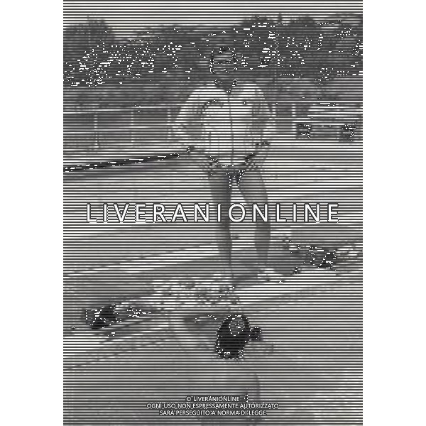 NEG-RETROSPETTIVA GIANNI DE MAGISTRIS PALLANUOTO NELLA FOTO GIANNI DE MAGISTRIS NELL\'ANNO 1979 AG ALDO LIVERANI SAS