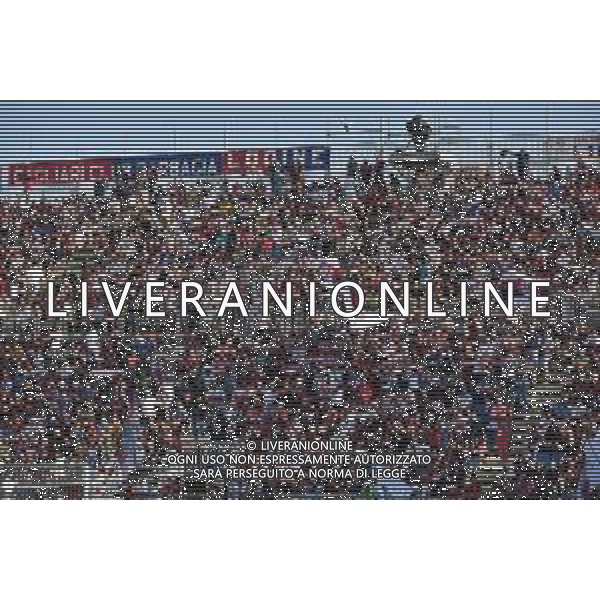 26-8-2024. Cagliari calcio-Como calcio 2° Giornata Campionato Italiano Serie A 2024/2025, stadio Unipol Domus Cagliari. Foto Salvatore Moi/Agenzia Aldo Liverani s.as. Nella foto: Tifosi del Cagliari calcio in curva sud dello stadio Unipol Domus. ©MOI SALVATORE / AGENZIA ALDO LIVERANI SAS