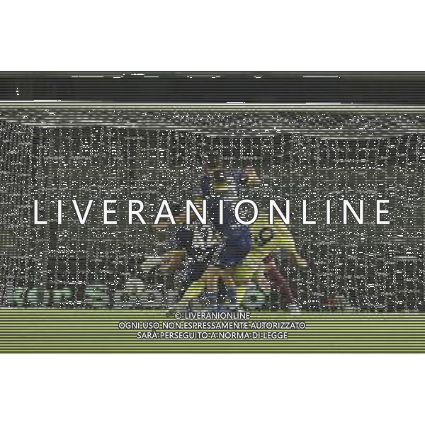 Dusan Vlahovic of Juventus FC scores a goal during Hellas Verona FC vs Juventus FC, 2° Serie A Enilive 2024-25 game at Marcantonio Bentegodi Stadium in Verona (VR), Italy, on August 26, 2024. (Photo by Davide Casentini)/ AGENZIA ALDO LIVERANI SAS
