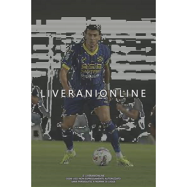Giangiacomo Magnani of Hellas Verona FC play the ball during Hellas Verona FC vs Juventus FC, 2° Serie A Enilive 2024-25 game at Marcantonio Bentegodi Stadium in Verona (VR), Italy, on August 26, 2024. (Photo by Davide Casentini)/ AGENZIA ALDO LIVERANI SAS