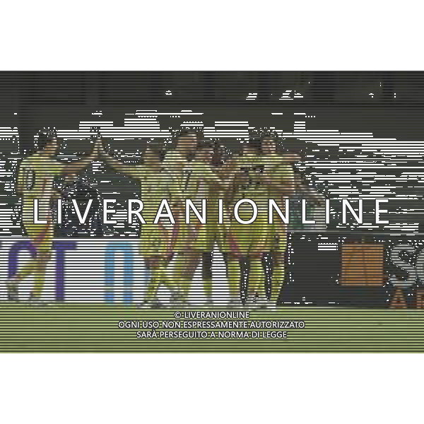 Nicolo\' Savona of Juventus FC celebrates after scoring during Hellas Verona FC vs Juventus FC, 2° Serie A Enilive 2024-25 game at Marcantonio Bentegodi Stadium in Verona (VR), Italy, on August 26, 2024. (Photo by Davide Casentini)/ AGENZIA ALDO LIVERANI SAS