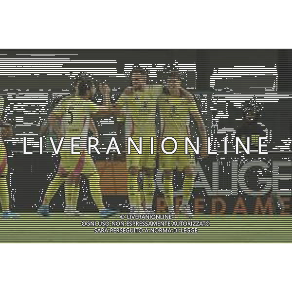 Nicolo\' Savona of Juventus FC celebrates after scoring during Hellas Verona FC vs Juventus FC, 2° Serie A Enilive 2024-25 game at Marcantonio Bentegodi Stadium in Verona (VR), Italy, on August 26, 2024. (Photo by Davide Casentini)/ AGENZIA ALDO LIVERANI SAS