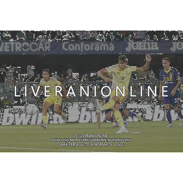 Dusan Vlahovic of Juventus FC scores a goal on penalty during Hellas Verona FC vs Juventus FC, 2° Serie A Enilive 2024-25 game at Marcantonio Bentegodi Stadium in Verona (VR), Italy, on August 26, 2024. (Photo by Davide Casentini)/ AGENZIA ALDO LIVERANI SAS