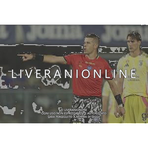 arbitro - the Referee Antonio Giua during Hellas Verona FC vs Juventus FC, 2° Serie A Enilive 2024-25 game at Marcantonio Bentegodi Stadium in Verona (VR), Italy, on August 26, 2024. (Photo by Davide Casentini)/ AGENZIA ALDO LIVERANI SAS