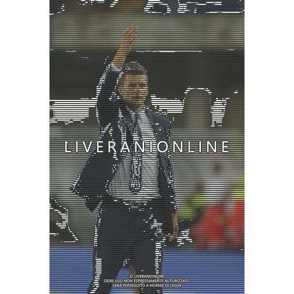 Thiago Motta Head Coach of Juventus FC gestures during Hellas Verona FC vs Juventus FC, 2° Serie A Enilive 2024-25 game at Marcantonio Bentegodi Stadium in Verona (VR), Italy, on August 26, 2024. (Photo by Davide Casentini)/ AGENZIA ALDO LIVERANI SAS