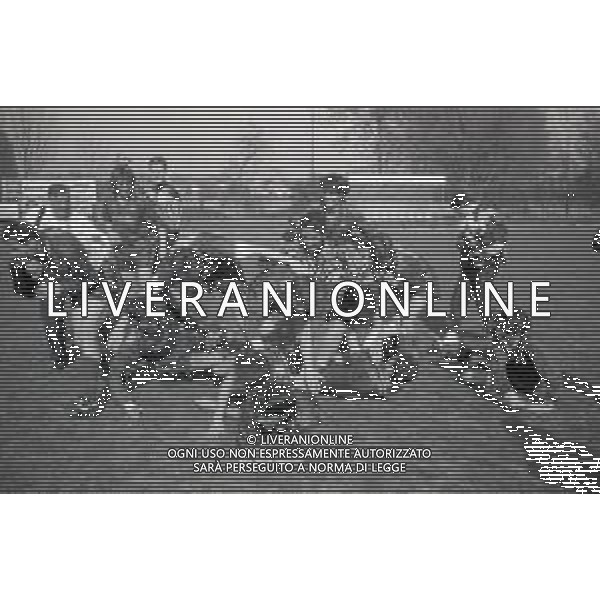 NEG-1993-1994 -CAMPIONATO PRIMAVERA PARTITA INTER-ROMA FINALE DI COPPA ITALIA ANDATA NELLA FOTO FRANCESCO TOTTI E I COMPAGNI DELLA ROMA FESTEGGIANO LA VITTORIA A FINE GARA AG ALDO LIVERANI SAS