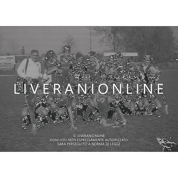 NEG-1993-1994 -CAMPIONATO PRIMAVERA PARTITA INTER-ROMA FINALE DI COPPA ITALIA ANDATA NELLA FOTO FRANCESCO TOTTI E I COMPAGNI DELLA ROMA FESTEGGIANO LA VITTORIA A FINE GARA AG ALDO LIVERANI SAS