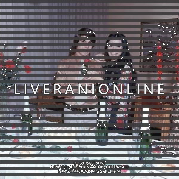 COL- RETROSPETTIVA ROSANNA FRATELLO CANTANTE NELLA FOTO ROSANNA FRATELLO CON IL MARITO PINO CAPPELLANO NELLA LORO ABITAZIONE A MILANO NELL\'ANNO 1971 AG ALDO LIVERANI SAS