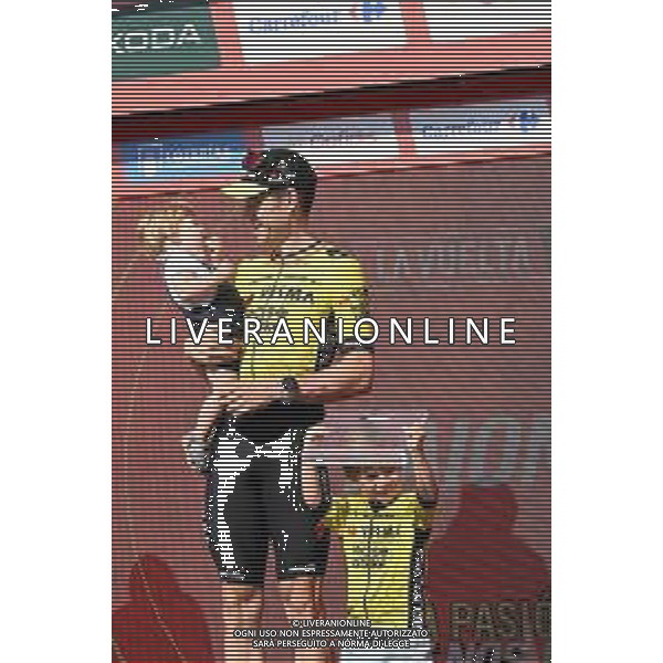 27-08-2024 Vuelta A Espana; Tappa 10 Ponteareas - Baiona; 2024, Visma - Lease A Bike; Van Aert, Wout; Figli Van Aert, Wout; Baiona; ©SIROTTI/AGENZIA ALDO LIVERANI SAS