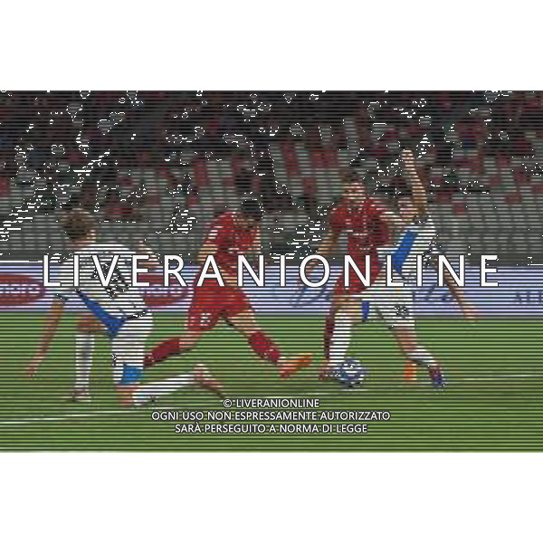 TVEM August 27, 2024 Bari, Italy - SSC Bari vs US Sassuolo - Italian soccer serie B 2024/25 - San Nicola Stadium. In the pic by Emmanuele Mastrodonato/agenzia Aldo Liverani sas: Kevin Lasagna of SSC Bari scores a goal of 1-1 ©Emmanuele Mastrodonato/AGENZIA ALDO LIVERANI SAS