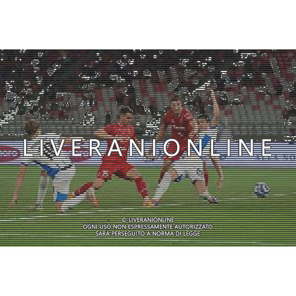 TVEM August 27, 2024 Bari, Italy - SSC Bari vs US Sassuolo - Italian soccer serie B 2024/25 - San Nicola Stadium. In the pic: Kevin Lasagna of SSC Bari scores a goal of 1-1 foto mastrodonato emanuele-ag aldo liverani sas