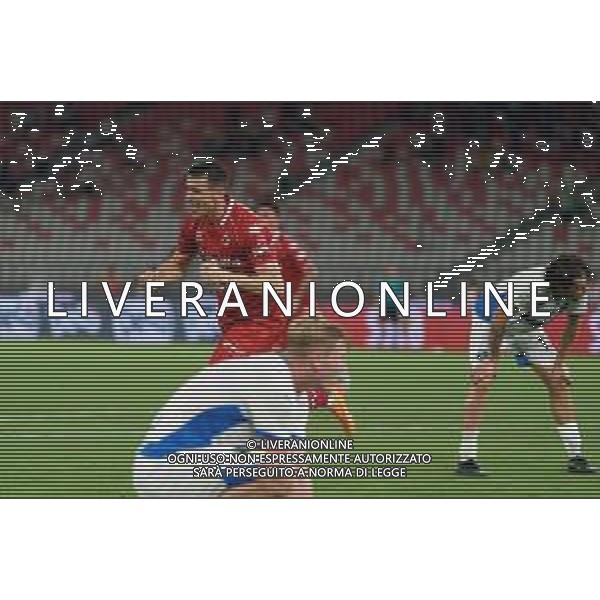 TVEM August 27, 2024 Bari, Italy - SSC Bari vs US Sassuolo - Italian soccer serie B 2024/25 - San Nicola Stadium. In the pic: Kevin Lasagna of SSC Bari celebrates after scoring a goal foto mastrodonato emanuele-ag aldo liverani sas