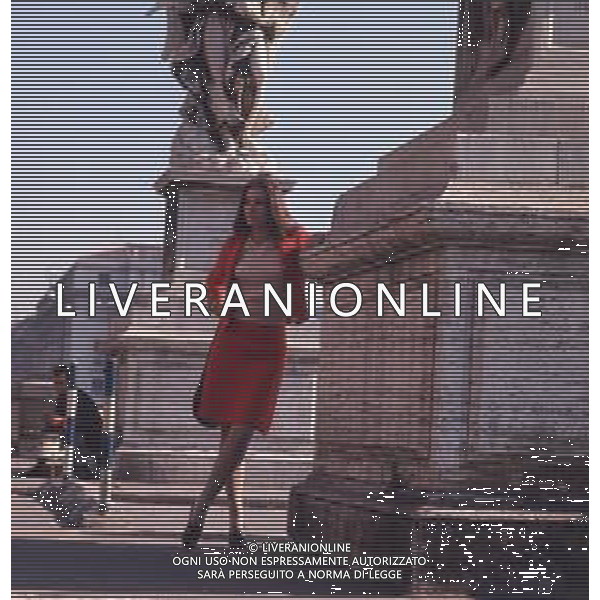 COL-RETROSPETTIVA NICOLETTA MACCHIAVELLI ATTRICE NELLA FOTO NICOLETTA MACCHIAVELLI A ROMA ANNO 1970 AG ALDO LIVERANI SAS